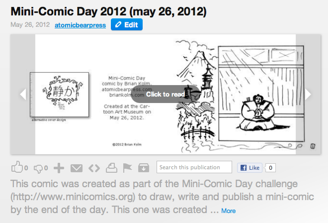Mini-Comic issue 2012