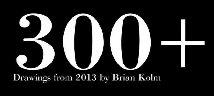 300+ daily drawings for 2013